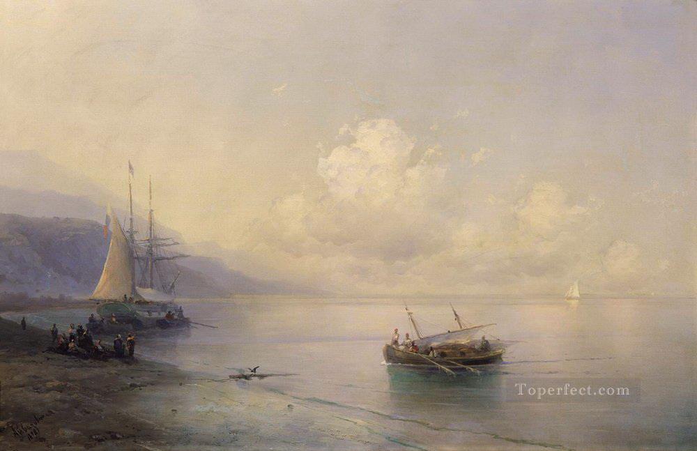 海景 1898 ロマンチックなイワン・アイヴァゾフスキー ロシア油絵